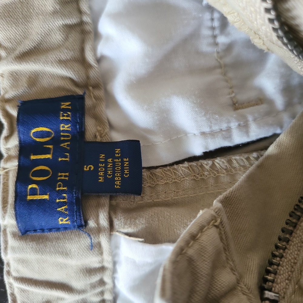 Polo Ralph Lauren Kids Tan Embroidered Shorts - Picture 3 of 4